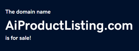 aiproductlisting.com for sale on domain aio